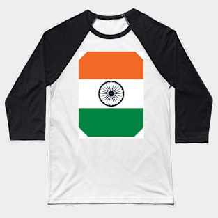 Indian Flag Baseball T-Shirt